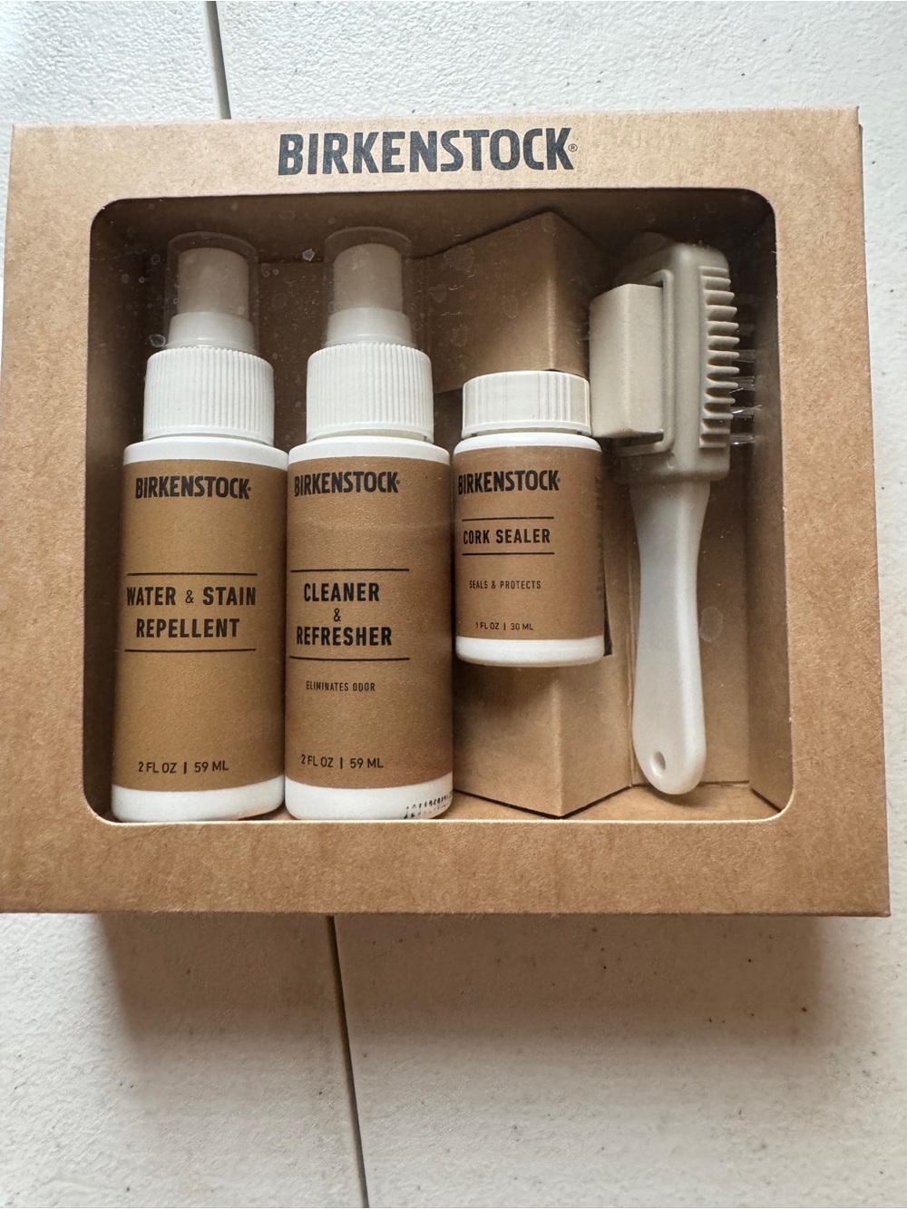 Birkenstock Cork Care Kit – Brown, White